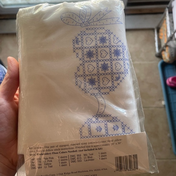 Bucilla Blue and White Embroidery Kit - Picture 2 of 2